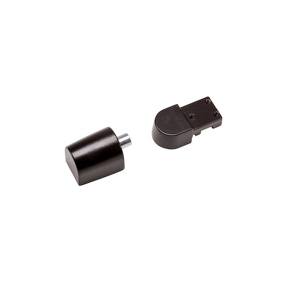 Global Door Controls Kawneer Style Left Hand Offset Door Pivot Hinge Set for Adams Rite Type Storefront Door in Duronodic - TH1118-LH-DU