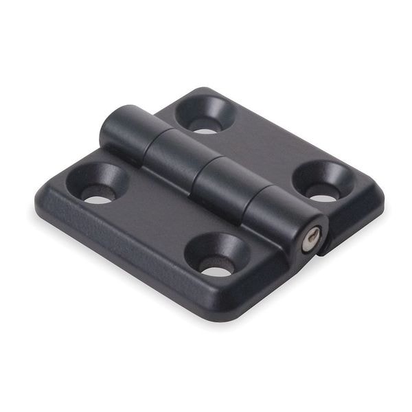 Zoro Select Door and Butt Hinge, Zinc, Full Surface Mounting, 2 in Leaf W x 2 in Leaf H, Black Powder Coat - 1XLY3