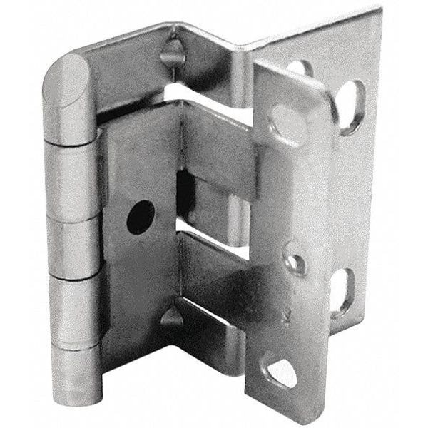 Best Concealed Hinge, Steel, Screw-On Mounting, 3 in Leaf W x 2 3/4 in Leaf H, Stainless steel - HT1592-4 2/PKGCABHG 26D