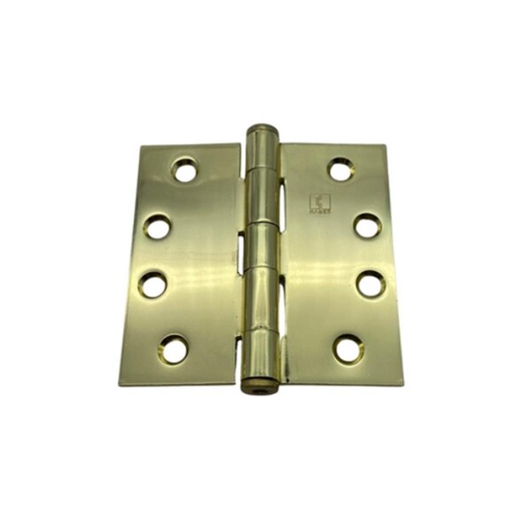 Superherostuff 4 x 4 in. Steel Mortise Hinge - Bright Brass - PA3841177