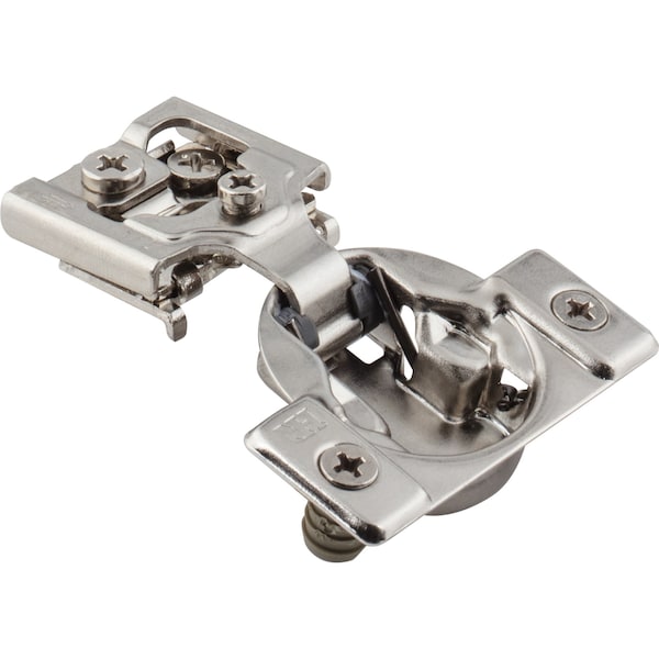 Hardware Resources 105Deg 1/2In. Overlay Dura-Close Self-Close Compact Hinge W/ 2 Cleats And Press-In 8Mm Dowels. - 8390-2-2C