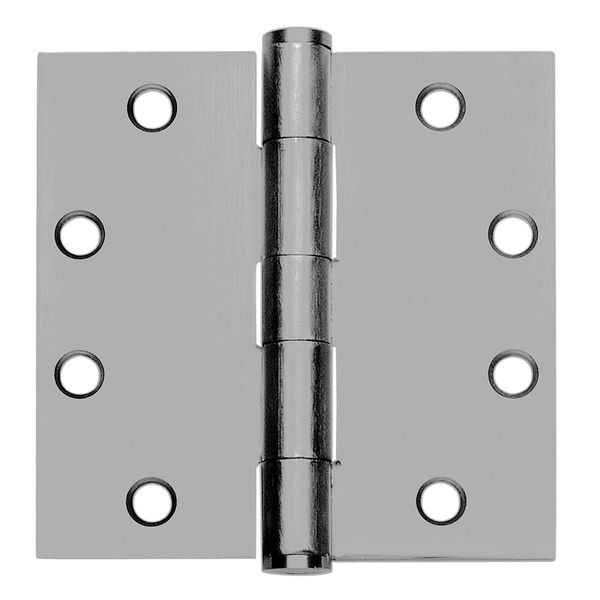 Best Door and Butt Hinge, Steel, Full Mortise Mounting, 1 3/4 in Leaf W x 4 in Leaf H, Prime Coat - CB179NRP 4 5X4 FM SW  DOOR HINGE P  STL