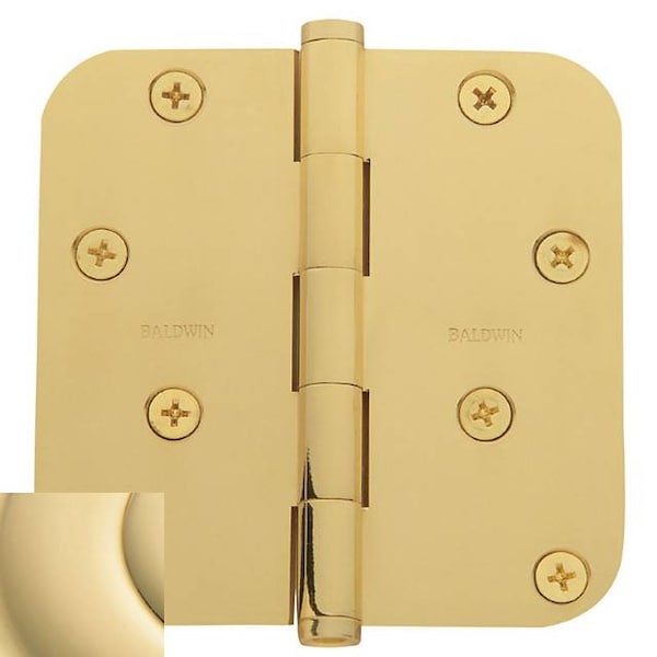 Baldwin Door and Butt Hinge, Brass, Mortise Mounting, Unlacquered Brass - 1140.031.I