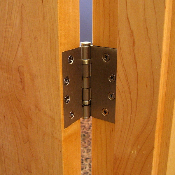 Richelieu 4 12inch 114 mm Full Mortise Ball Bearing Butt Hinge, Black - 45823FBB