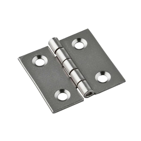 National Hardware Hinge Broad 1X1In Satin Nickel N211-013 - 7174469