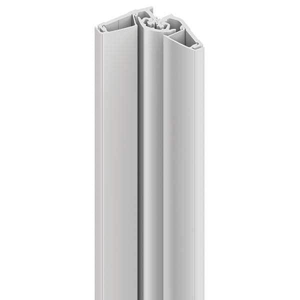 Ives Piano Hinge, Aluminum, Full Surface Mounting, 1 5/8 in Leaf W x 83 in Leaf H, Satin Aluminum - 157XY 83IN US28