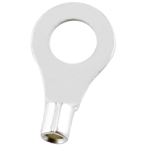 Power First 26-22 AWG Non-Insulated Ring Terminal #8 Stud PK500 - 24C793