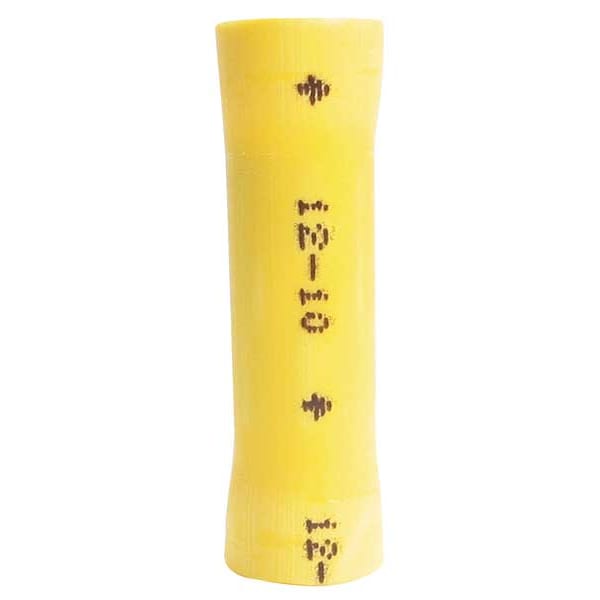 3M Butt Splice Connector, 12-10AWG, Yel, PK500 - MV10BCK