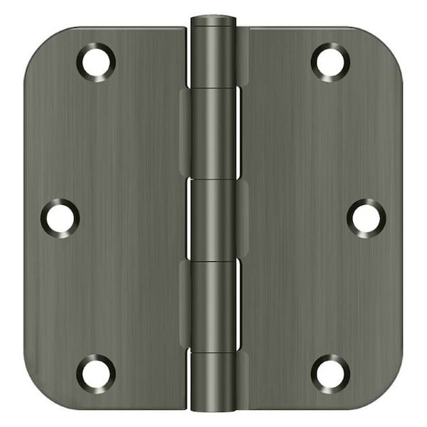 Deltana Antique Nickel Door and Butt Hinge, Holes per Leaf: 3 - S35R5BK15A
