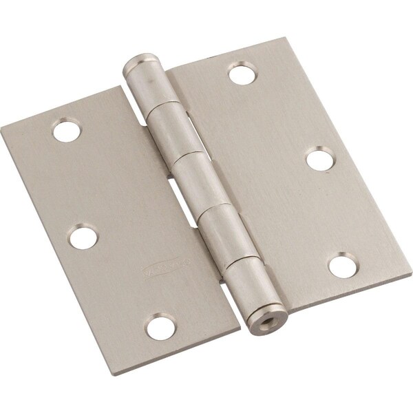 National 3-1/2 In. Square Satin Nickel Door Hinge - N830248