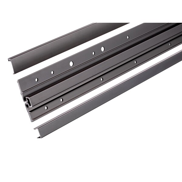 Global Door Controls 83 in. Full Surface Continuous Hinge Heavy Duty Limited Frame in Duranodic - THI-1183LFHD-DU