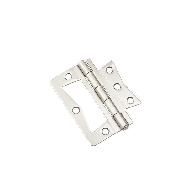 National Hardware National Hardware 3 in. L Satin Nickel Surface-Mounted Hinge 2 pk - N830-435
