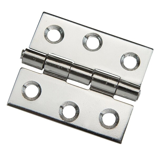 Whitecap S3415C 1.5 in. HD Stamped Stainless Steel Butt Hinge, Silver - W7E-S3415C