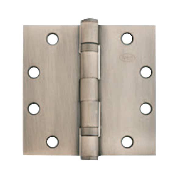 Ives 5-Knuckle Ball Bearing Hinge, Standard Weight, 5-in x 4-1/2-in, 8-Wire, Satin Chrome Finish - 5BB1 5.0X4.5 652 TW8 CON