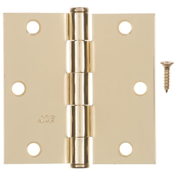 Homepage 3.5 in. Bright Brass Residential Door Hinge, 12PK - HO1679514