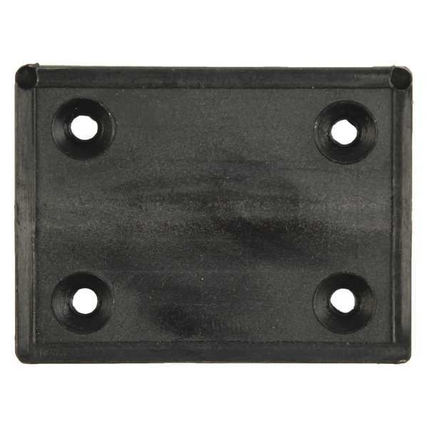 Monroe Pmp Door and Butt Hinge, Plastic, Surface Mounting, 1 1/2 in Leaf W x 2 in Leaf H, Black Enamel - LPB150200