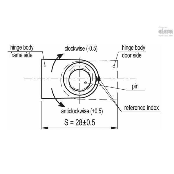 Elesa Nickel-plated steel threaded studs, CFN.65 p-M5x12 - CFN-P