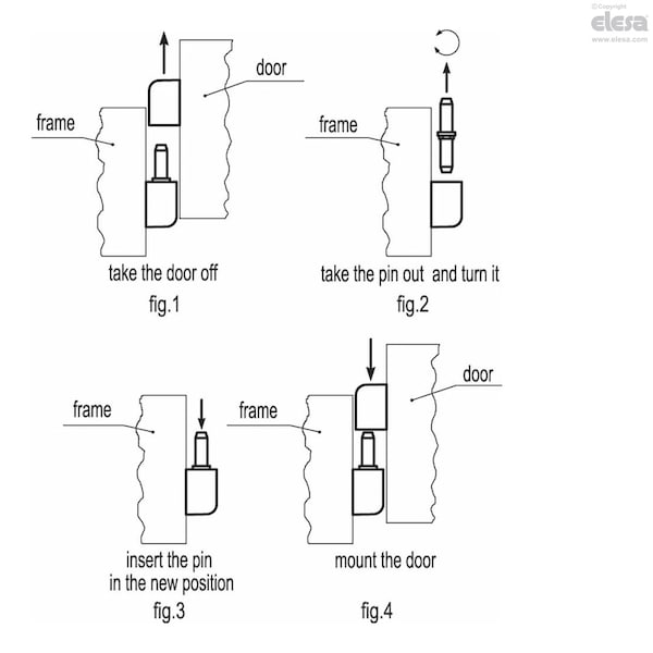 Elesa Nickel-plated steel threaded studs, CFN.65 p-M5x12 - CFN-P