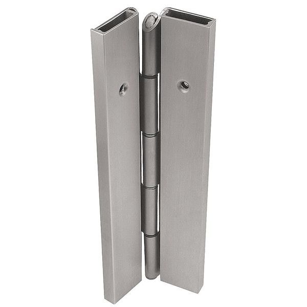 Markar Piano Hinge, Carbon Steel, Full Surface Mounting, 1 11/16 in Leaf W x 7 ft Leaf H, Primed for Paint - FS201-001-600-HT-MP-LH