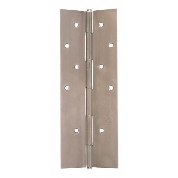 National Guard Piano Hinge, Stainless Steel, Concealed Mounting, 2 3/16 in Leaf W x 95 1/8 in Leaf H - SS300-95