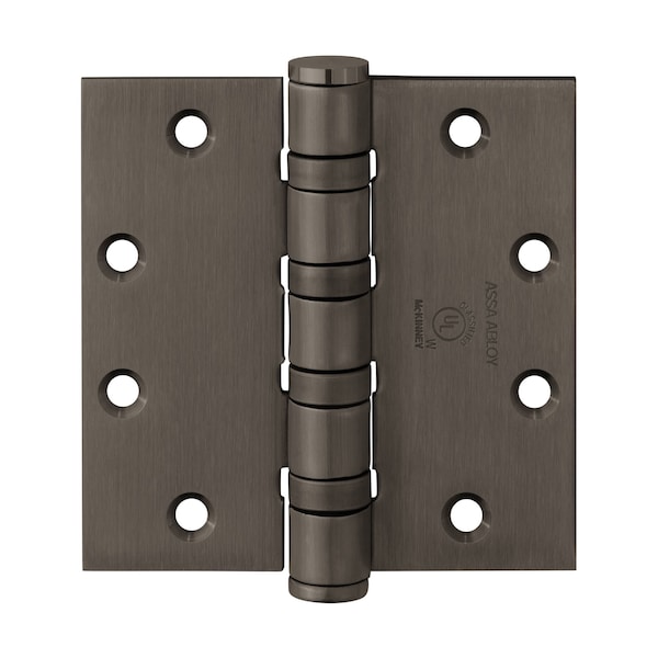 Mckinney Oil Bearing Butt Hinge, 5" x 4-1/2", US10B, Heavy - T4A3786 5X4-1/2 10B