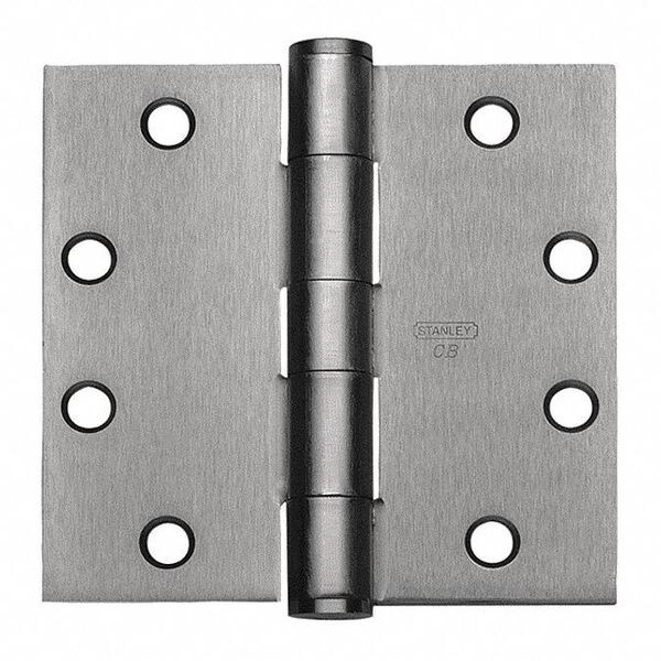 Stanley Full Mortise Hvy Wt CB Hinge, 4.5 x 4, Satin Stainless - CB199NRP 4 5X4 DOOR HINGE   32D  STS