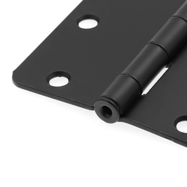Prime-Line Door Hinge Residential Smooth Pivot, 3-1/2 in. with 1/4 in. Corners, Matte Black 12 Pack - U 11505812