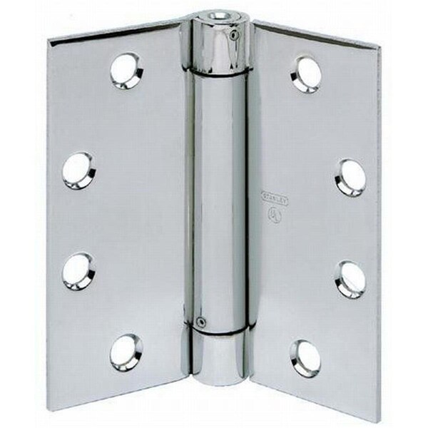 Stanley Security 3.5 x 3.5 in. Spring Hinge, No. 420742 Satin Brass - 2060R3124