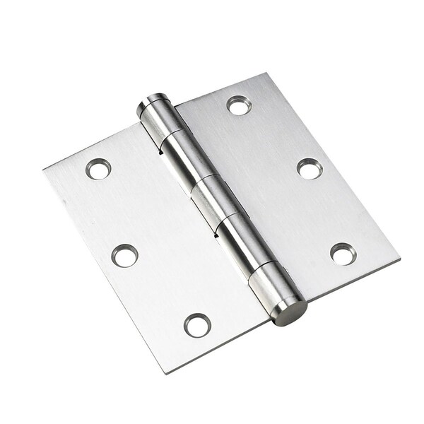 Richelieu 2Pack 3 12inch 89 mm Full Mortise Butt Hinge, Stainless Steel - 821SSB