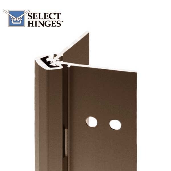 Select Hinges Select-Hinges85" Geared Concealed Continuous Hinge - Flush Mounted - For 1-3/4" Doors - Dark Bronze - SLH-11-85-BR-SD