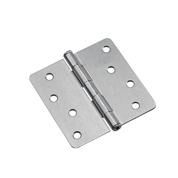 Richelieu 2Pack 4inch 102 mm Full Mortise Butt Hinge, Brushed Chrome - 2822BCB