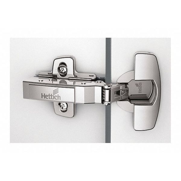 Zoro Select Butt Hinge, Steel, Concealed Mounting, 1 15/16 in Leaf W x 2 3/8 in Leaf H, Nickel - 45-395