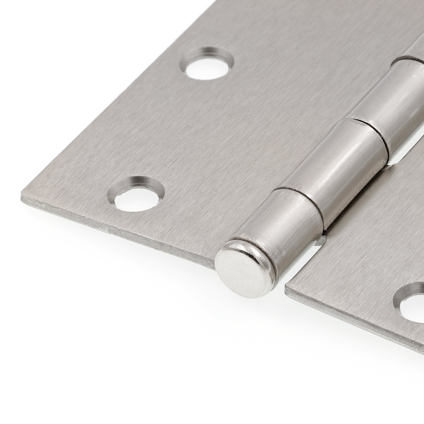 Prime-Line Door Hinge Residential Smooth Pivot, 3-1/2 in. x 3-1/2 in. w/ Square Corners, Satin Nickel 12PK - U 11502512