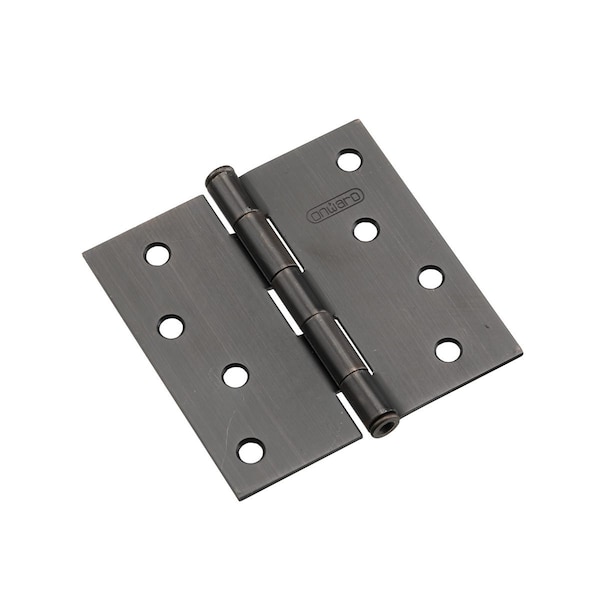 Richelieu 2Pack 4inch 102 mm Full Mortise Butt Hinge, OilRubbed Bronze - 822ORBB