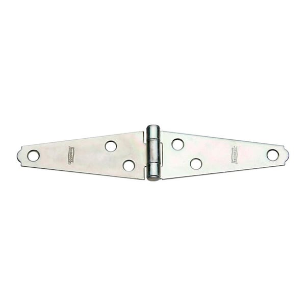 National Mfg Sales 3 in. Steel Light Strap Hinge, Zinc-Plated, 2PK - 5702113