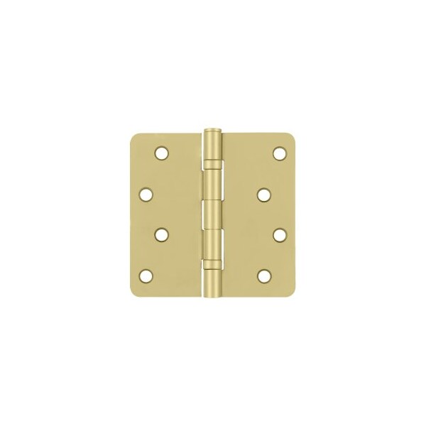 Deltana S44R4BB 1/4 Radius Hinges Brushed Brass, 10PK - S44R4BB4-XCP10