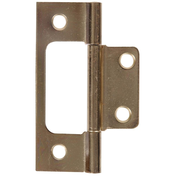 Ornatus Outdoors Carded, Non-Mortise Fixed Hinges, Satin Brass, 3 in. - OR1634719