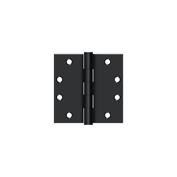 Deltana 4-1/2 x 4-1/2 Square Hinge; Heavy Duty; Paint Black Finish - S45U1B