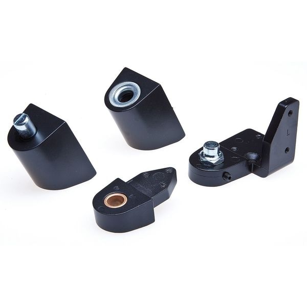 Kaba Ilco Pivot Hinge, Diecast Aluminum, Half Surface Mounting, 1 5/16 in Leaf W x 2 13/16 in Leaf H - IL-OP-12-LH-DU SETS