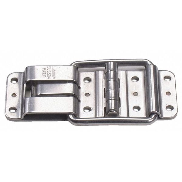 Lamp Detent Hinge, Polyacetal, Screw-On Mounting, 2 in Leaf W x 1 15/16 in Leaf H, Black Plastic - HG-YJ50BL