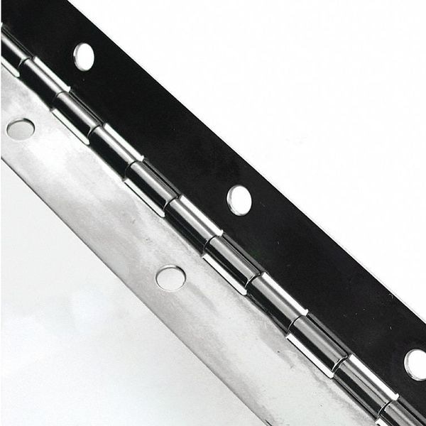 Monroe Pmp Piano Hinge, Stainless Steel, Full Surface Mounting, 1 1/16 in Leaf W x 72 in Leaf H, Mill - CS24010672GA