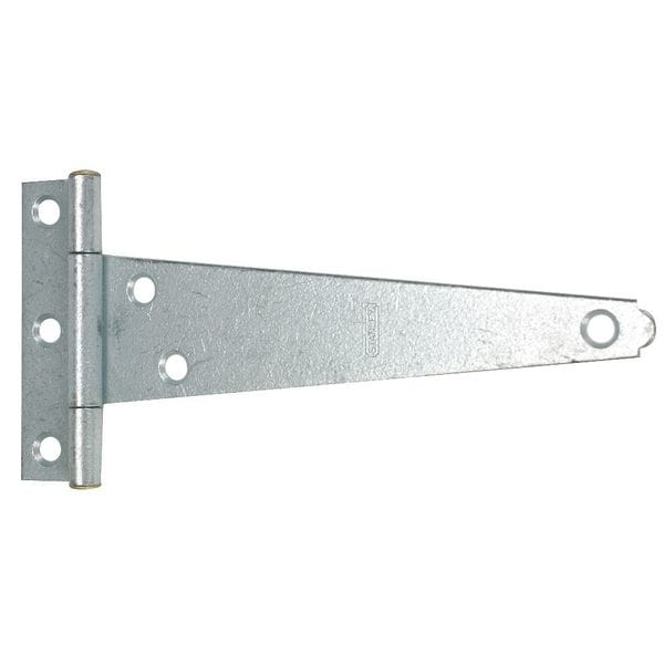 Zoro Select Tee Hinge, Steel, 1 1/16 in Leaf W x 3 1/8 in Leaf H, Galvanized Steel - 1RCV9