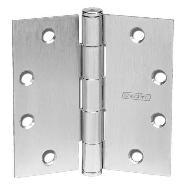 Mckinney Door and Butt Hinge, Steel, Full Mortise Mounting, 1 15/16 in Leaf W x 4 1/2 in Leaf H - 4 1/2X4 1/2 MP79 P