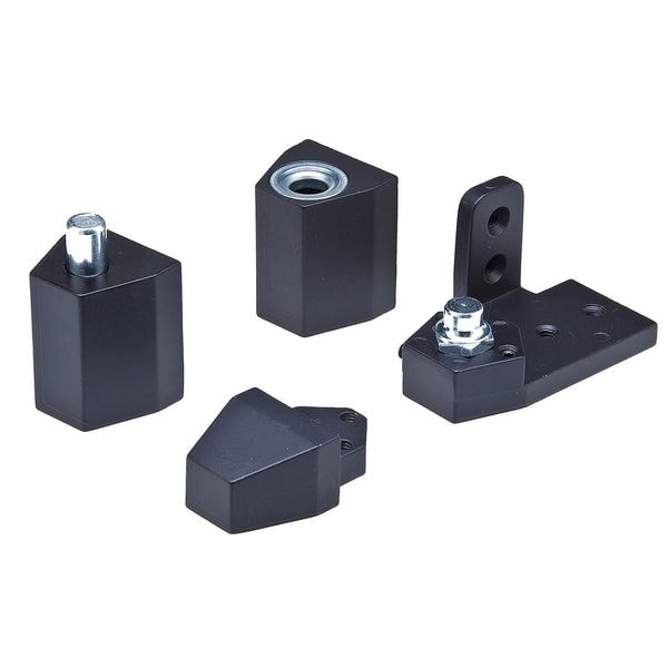 Kaba Ilco Pivot Hinge, Diecast Aluminum, Half Surface Mounting, 1 1/4 in Leaf W x 2 5/16 in Leaf H - IL-OP-10-RH-DU  1/8" RECESSED SETS