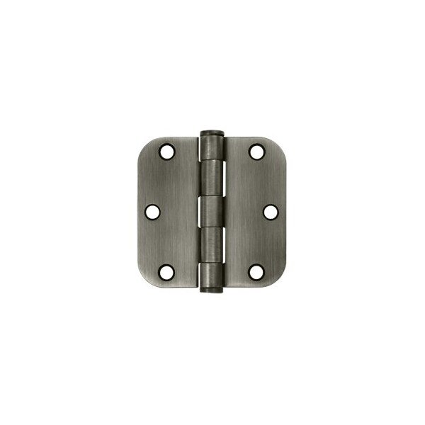 Deltana S35R5HD15A Heavy Duty 5/8 Radius Hinge Antique Nickel, 10PK - S35R5HD15A-XCP10