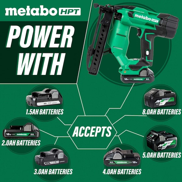Metabo Hpt 18V Cordless 1/4in Crown Stapler Kit - N1804DAM