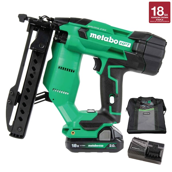 Metabo Hpt 18V Cordless 1/4in Crown Stapler Kit - N1804DAM