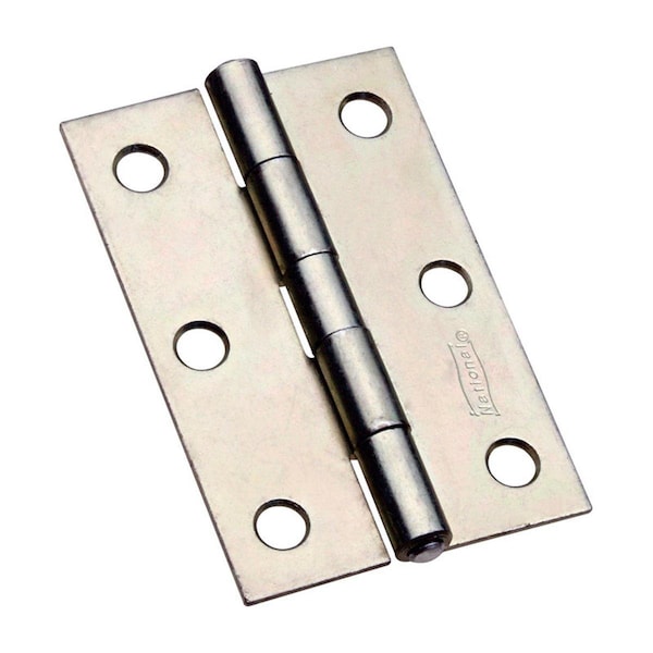 Homecare Products 3 in. Steel Non-Removable Pin Zinc-Plated Hinge, 2PK - HO3302896