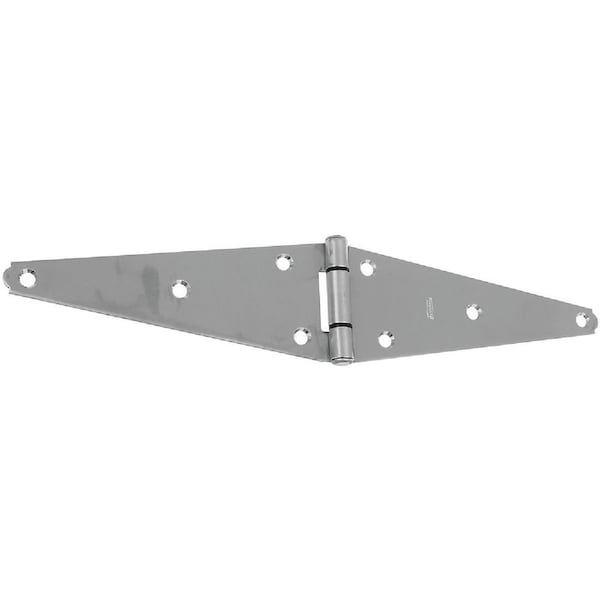 National 8 In. Stainless Steel Heavy Strap Hinge - N342493