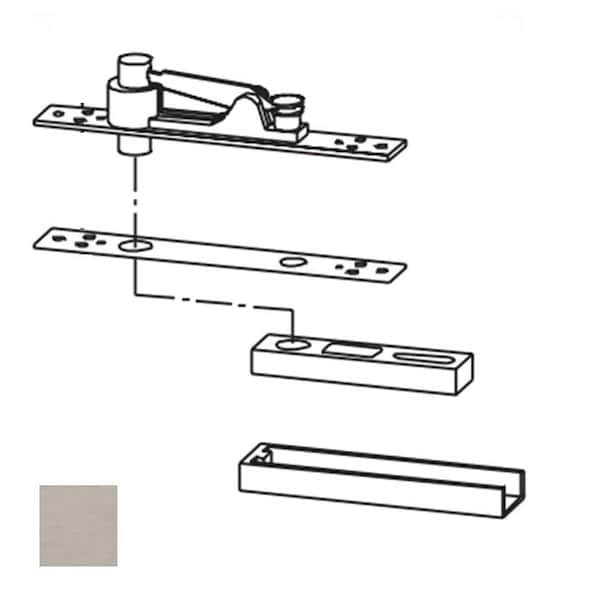 Dorma Center Hung Top Pivot, 630 Satin Stainless Steel - 8062-630